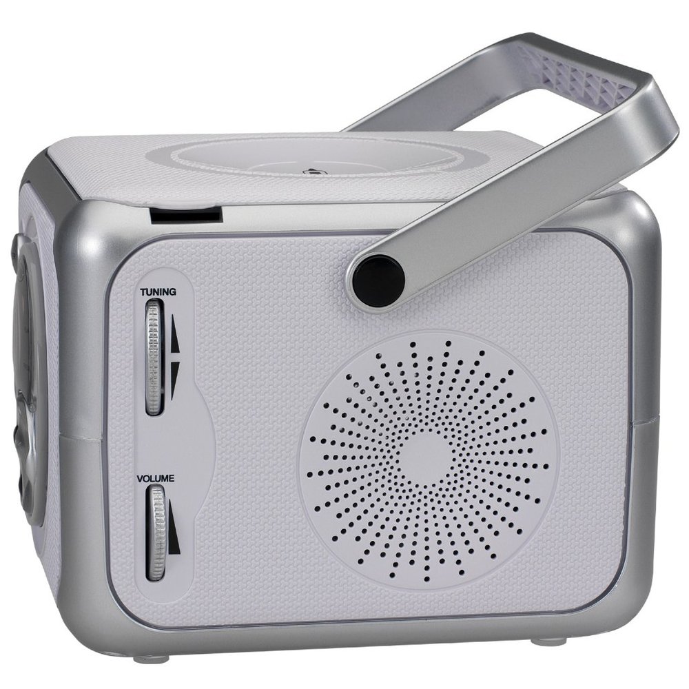 New and unopenedBluetooth CD-R CD-RW Radio Boombox, Silver, CD-555A